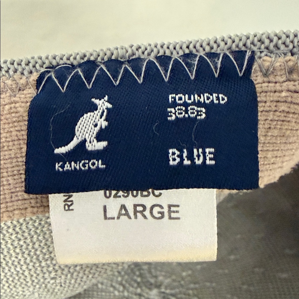 Kangol Grey Knit Flat Cap Large Ventair Style Classic Ivy Hat - Picture 6 of 6